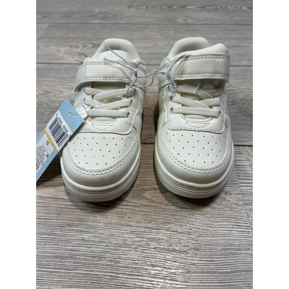 Cat & Jack Toddler Jaid Solid Court Sneakers White 10 NWT - Picture 2 of 5